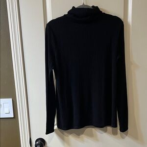 Elegant Dennis Black Cowl Neck Sweater M. NWOT